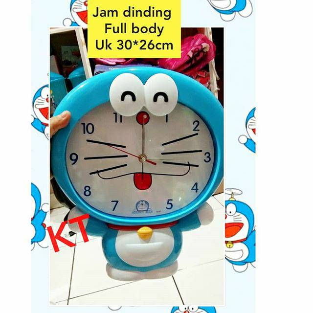 Jam dinding full body doraemon
