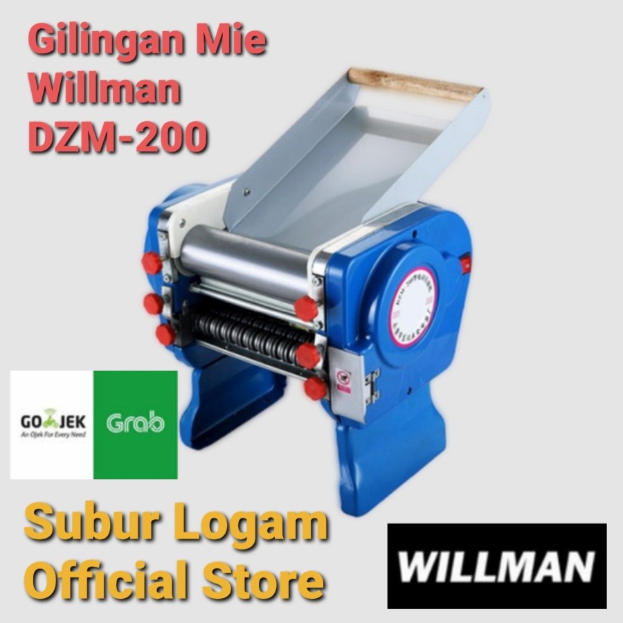 (Grab/Gojek) Mesin Gilingan Mie  Willman DZM 200 2.5mm (Halus Kecil Bulat),  2mm (gepeng) dan 6mm (g