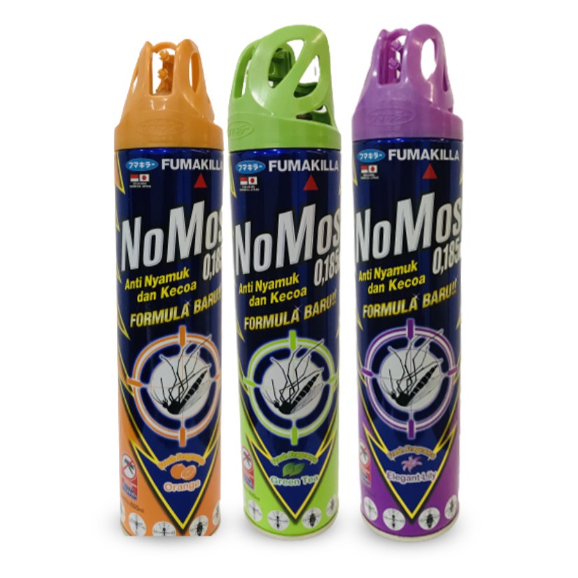 NOMOS AEROSOL 600 ML FUMAKILLA OBAT NYAMUK SEMPROT ANTI NYAMUK DAN KECOA