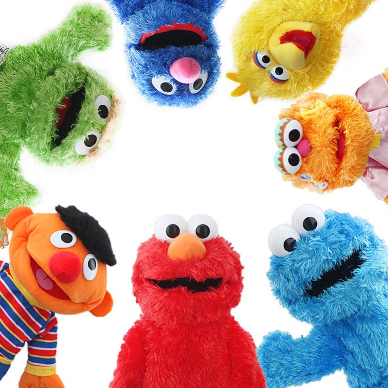 【New】Sesame Street Plush Elmo Zoe Ernie Oscar Cookie Grover Bird NWT Toys