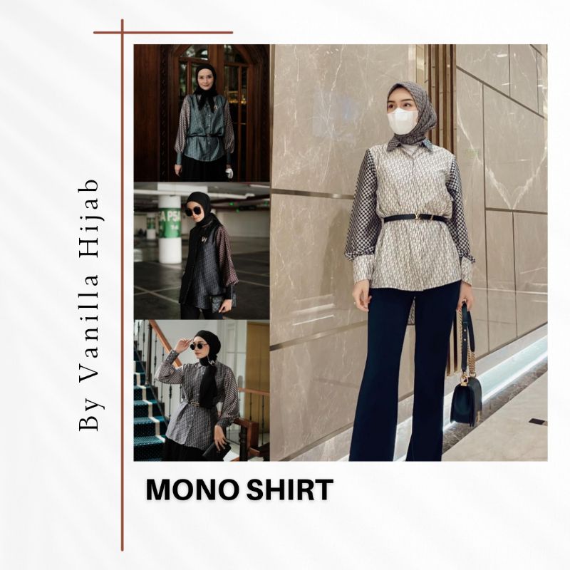 MONO SHIRT & GLAM BLOUSE  BY VANILLA HIJAB