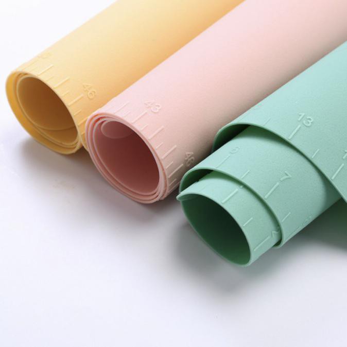 

Silicone Matt Doff 50X40 Cm Tebal 1.5 Mm / Alas Ulen Adonan - Pink, Kantong Eva Terlaris