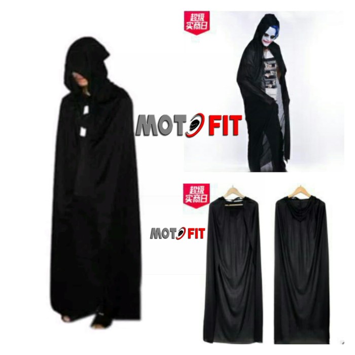 BAROKAH GAMIS Jubah Halloween penutup kepala dracula vampir cape cosplay magician