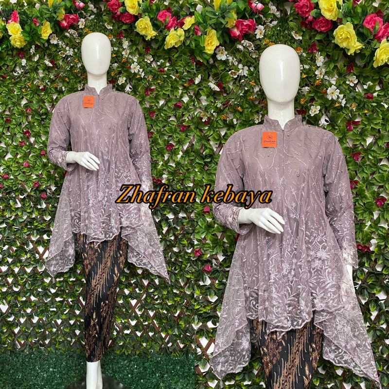 Kebaya Modern Tunik Kebaya Busui Bahan Tulle Favorite/Sanghai-4