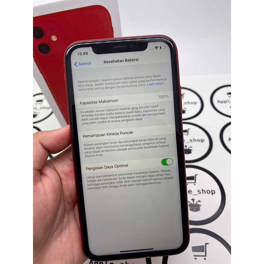 iPhone 11 64gb Red Lcd Original Mulus Original Bukan Refurbish / Rekondisi