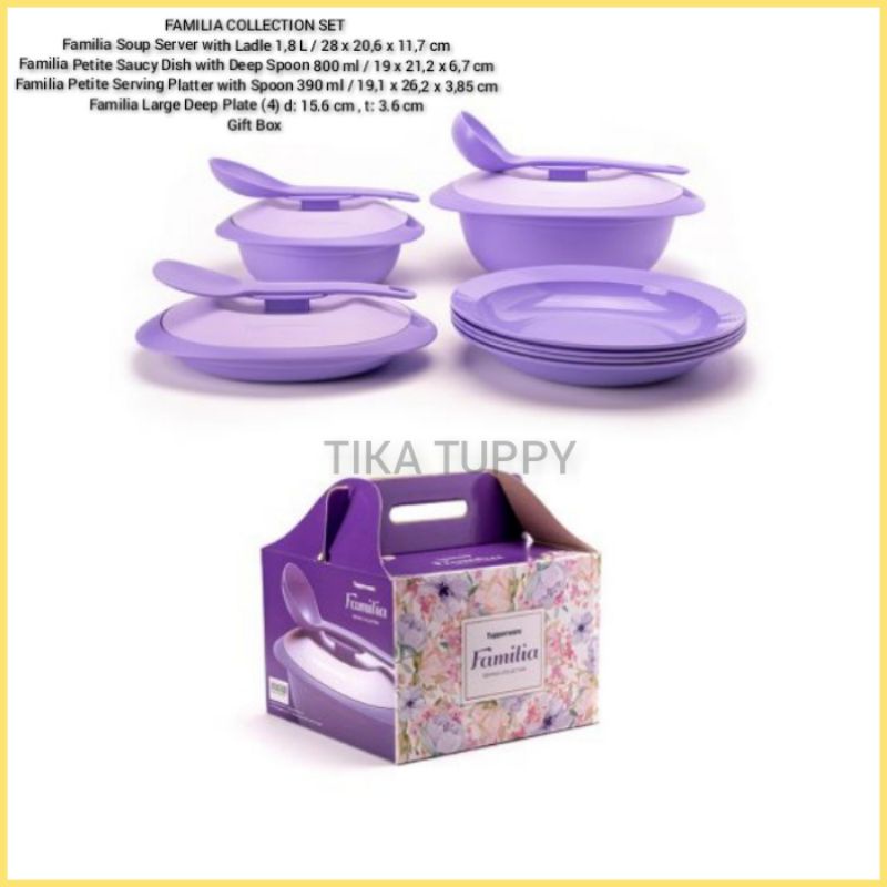 PROMO FAMILIA COLLECTION SET TUPPERWARE ORIGINAL