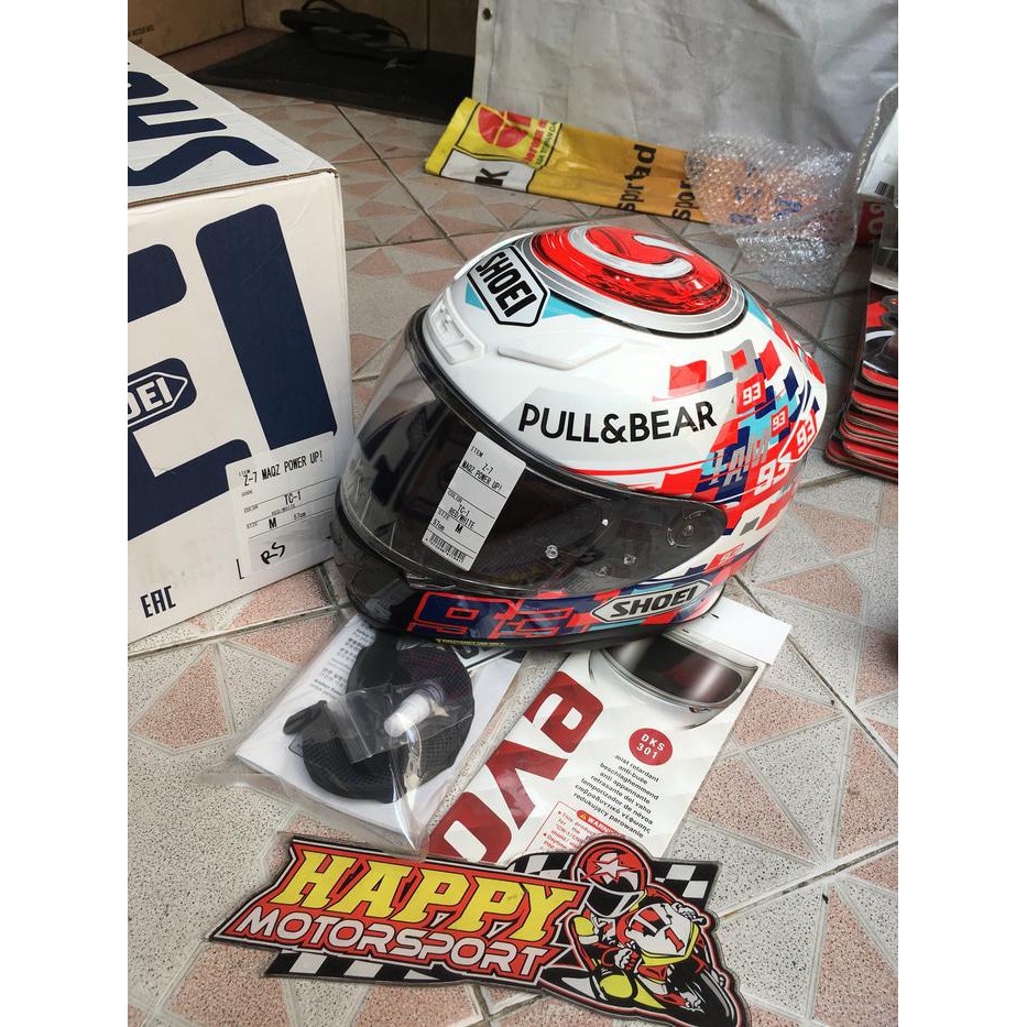 HELM FULL FACE SHOEI Z7 MARQUEZ POWER UP 2018 TC-1 M L XL DOT O.RJAPAN