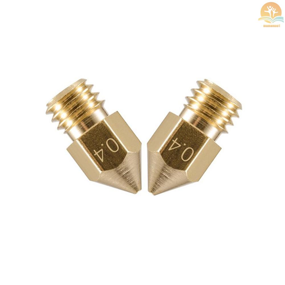 Anet  2Pcs/Set 0.4mm Brass Nozzle Extruder Print Head + Heater Block Hotend + 1.75mm Throat Tubes Pipes for Anet A8 A6 Ender 3 3D Printer Accessories