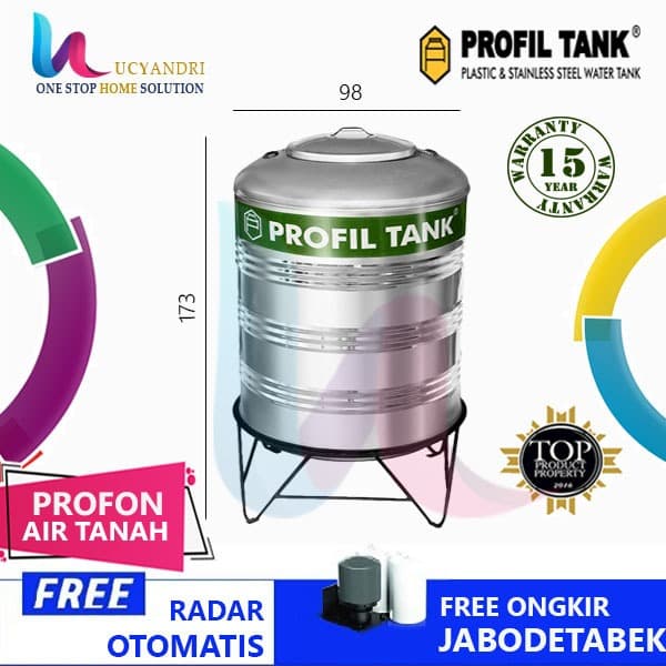 Jual Tangki Air Stainless Profil Tank PS 1100 Limited