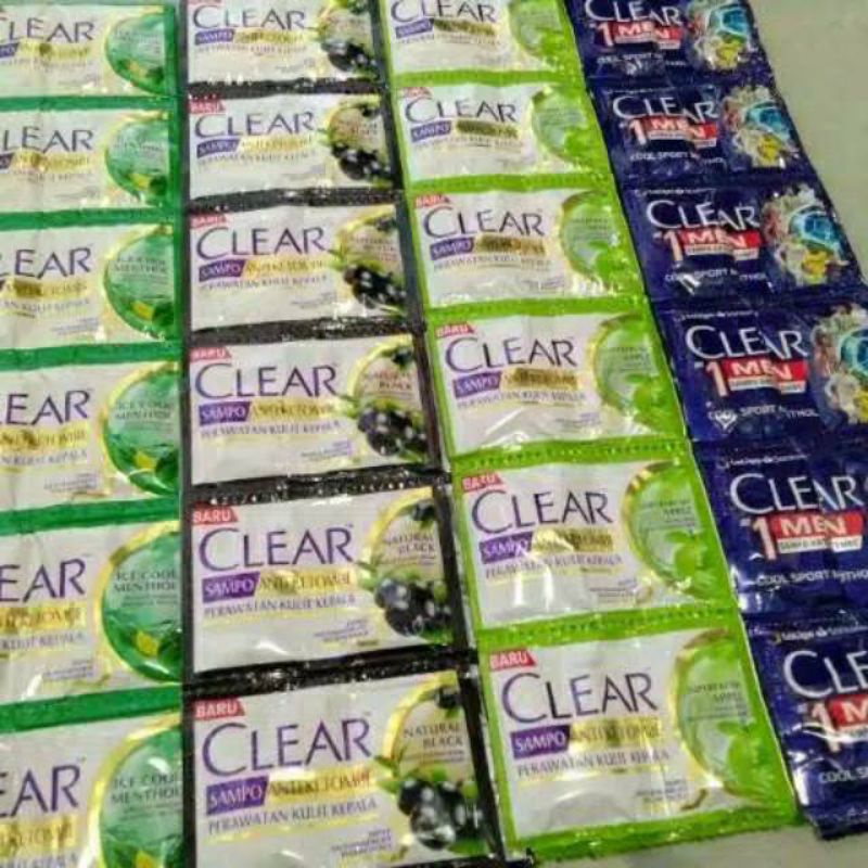 Shampoo Clear renceng sachet (isi 12 sachet)