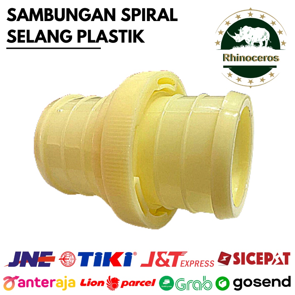 Sambungan Spiral Plastik Selang Irigasi Sambungan Drip 2- 4Inch