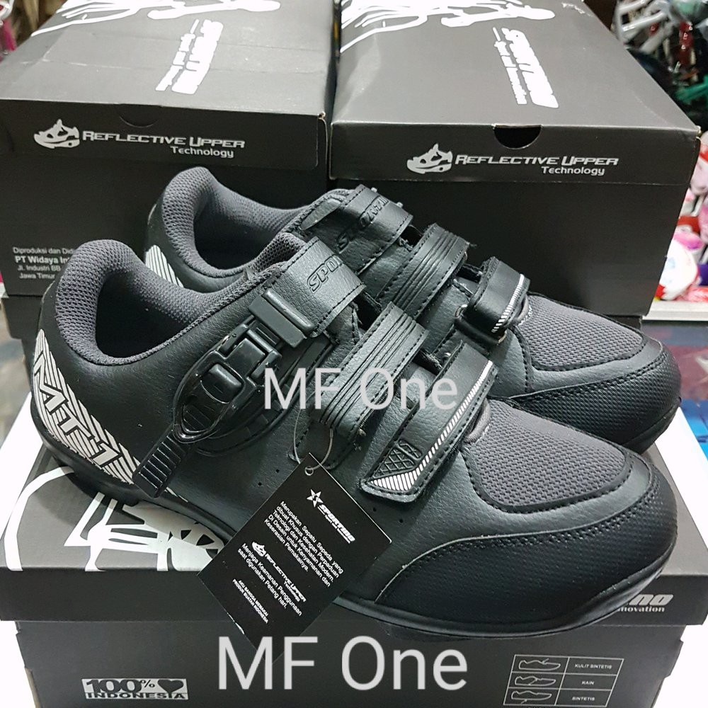 Sepatu Cleat MTB Sportino MT1 Black White. Murah dan Bagus bukan