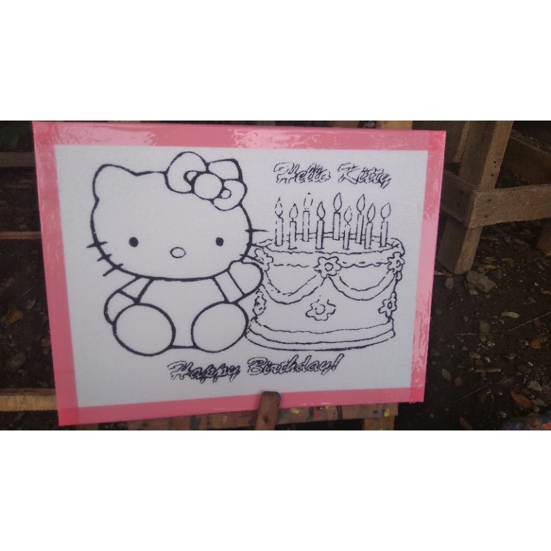 

mewarnai bahan styrofoam 30x40x1cm lis lakban