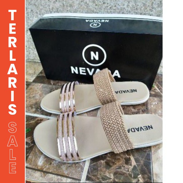 Flash Sale murah 11.11 Sandal Nevada Slop Terlaris SN001 Sandal kekinian Sandal Casual Sandal Brande