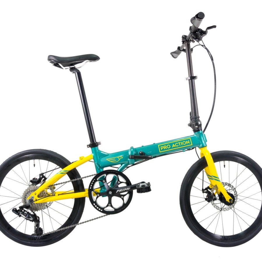 Pro Action - Eagle Folding Bike 9 Speed 20 inch - Mantis Green