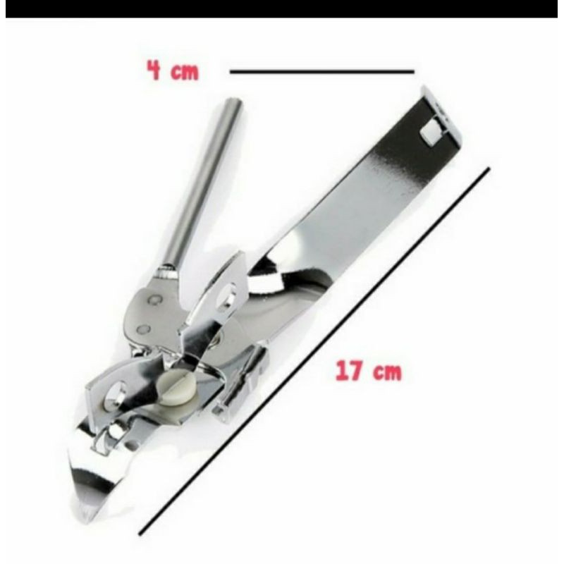 PEMBUKA KALENG &amp; TUTUP BOTOL PUTAR STAINLESS STEEL