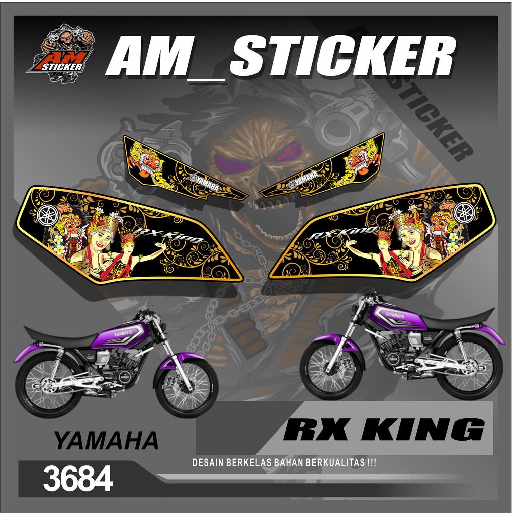 Sticker Striping Variasi RX KING Semi full DISEAN BARONG