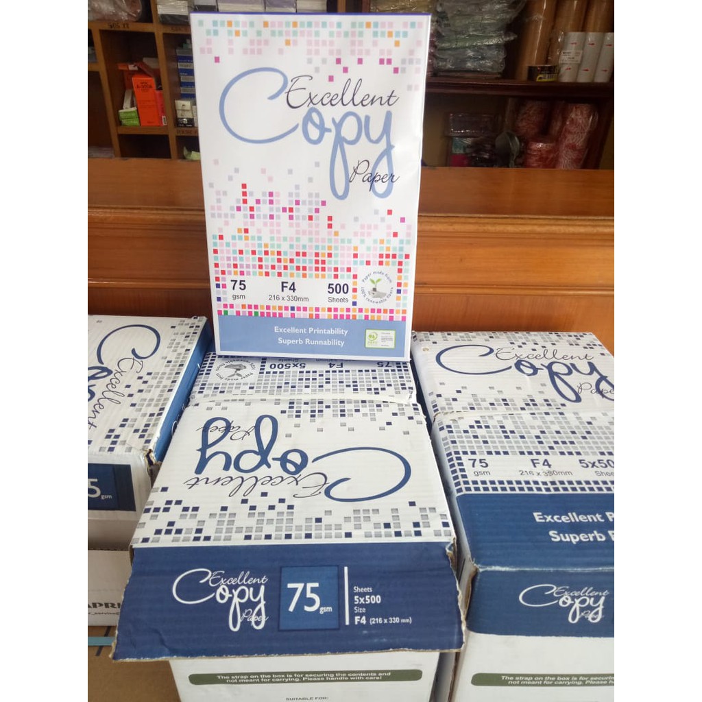

KERTAS HVS ukuran Folio F4 75 GSM EXCELLENT COPY PAPER
