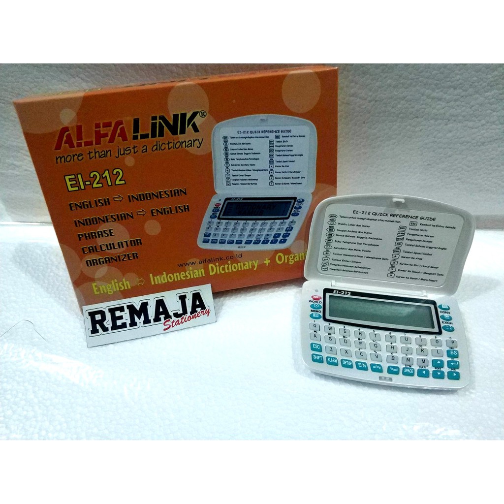 Kamus Elektronik Bahasa Inggris / Alfalink El- 212