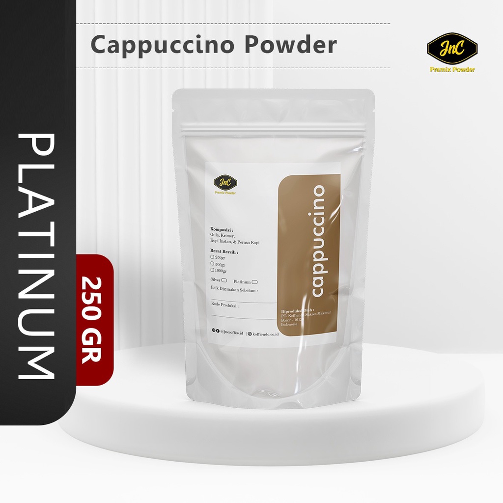 JnC Cappuccino Platinum Powder 250Gr I Bubuk minuman