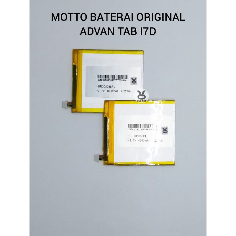 Baterai Advan Tab I7D Original Motto