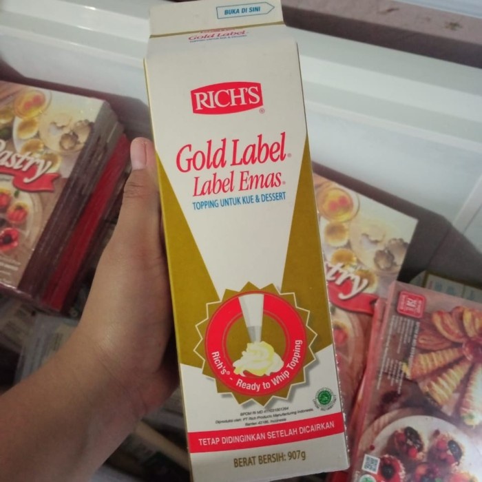 

ORIGINAL MURAH Rich's Gold Label Whipping Cream 907gr