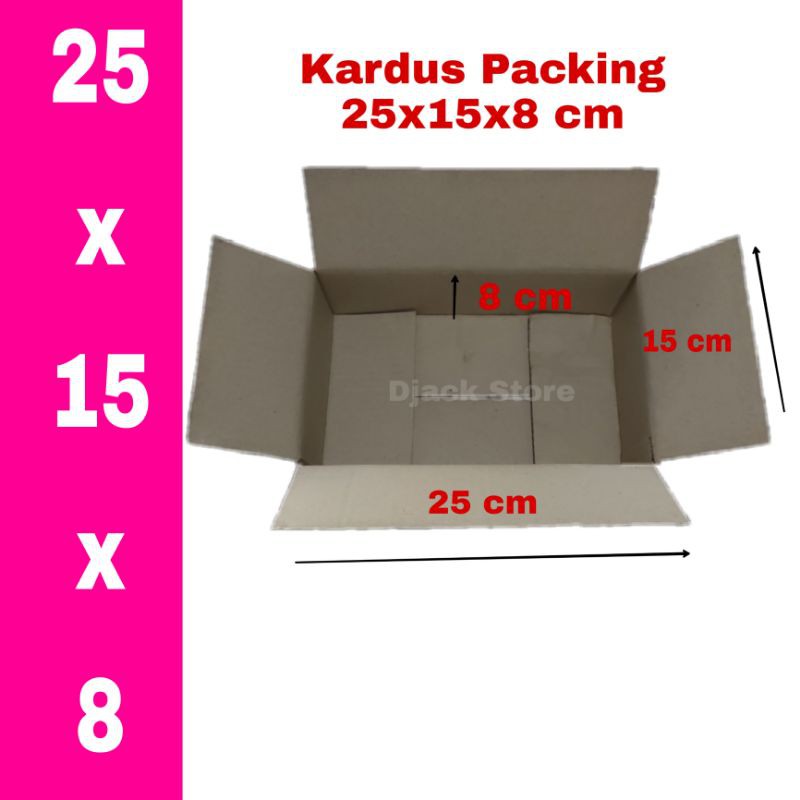 

Kardus Packing 25x15x8 cm