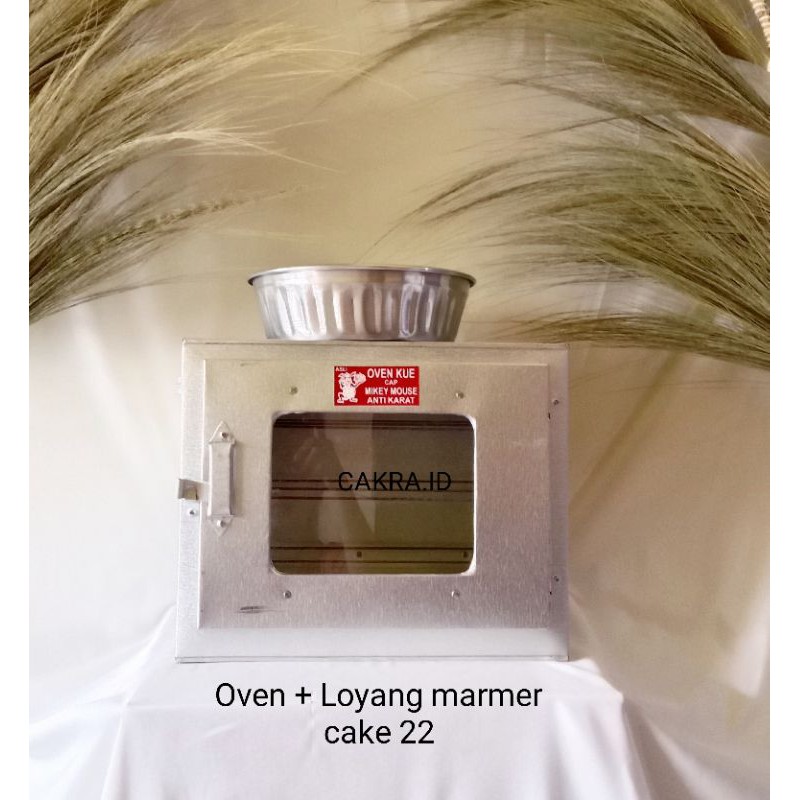 Oven kompor + Loyang Marmer cake Tulban press