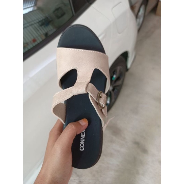WEDGES WANITA GESPER BOLONG CANTIK