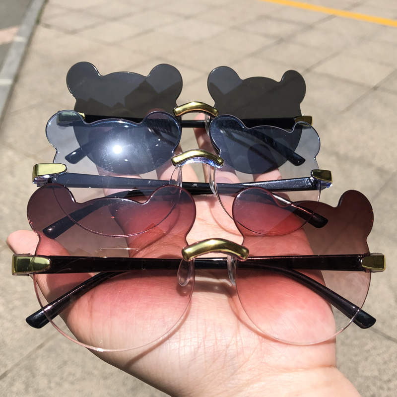 (YUZHU) COD kacamata hitam anak-anak bear shape kacamata hitam korea gaya sunglasses