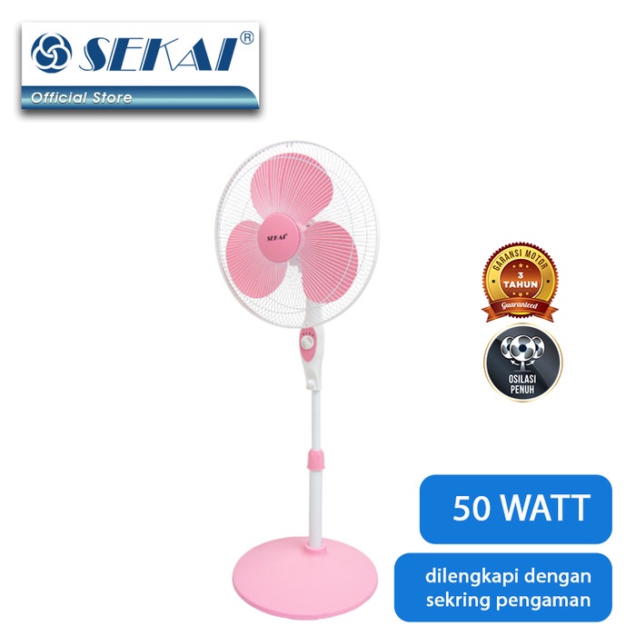 SEKAI Stand Fan 16 Inch SFN1610 Kipas Angin Tumpu SFN 1610