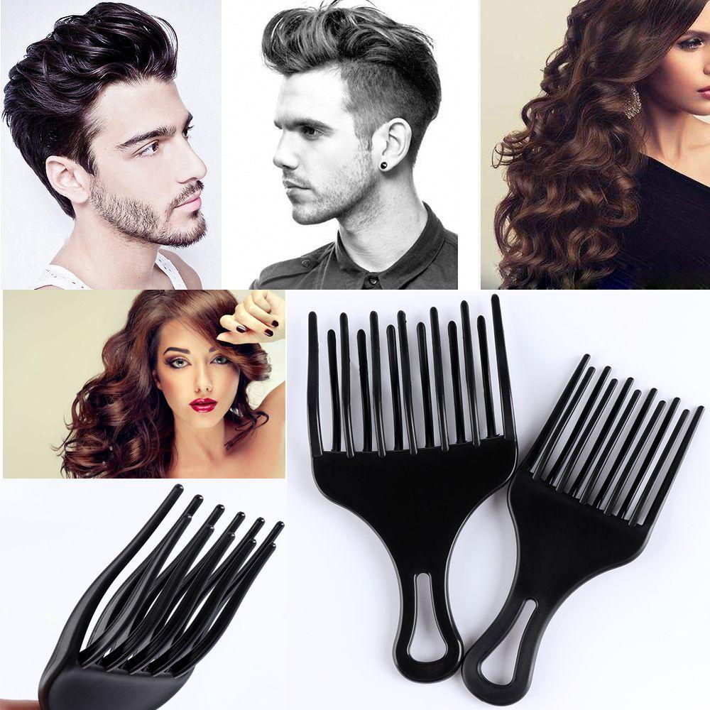 Lily Afro Hair Pick Sisir Kecantikan Rambut Keriting Profesional Gigi Gigi Gigi Gigi Anti-Statis Sikat Garpu Rambut