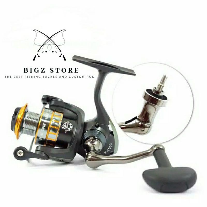 REEL DAIDO DEVIL SPIN X800 POWER HANDLE ALUMUNIUM SPOOL HANDLE ANTI KARAT KOLAM LAUT TERMURAH SUNGAI