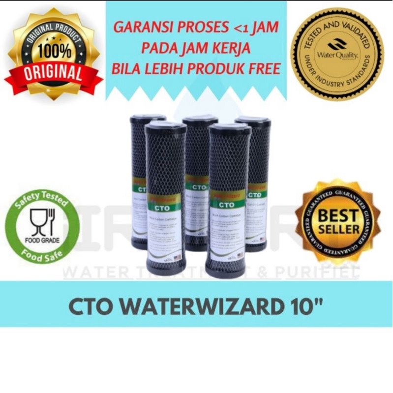 Giri Tirta - CTO waterwizard Karbon Blok 10 Inch Untuk Memperbaiki Warna, Rasa dan Bau