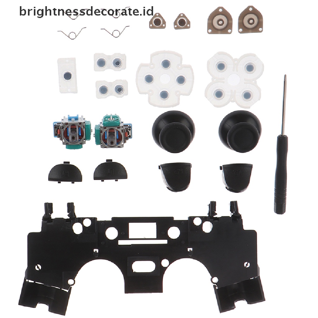 Kit Tombol Trigger L1 R1 L2 R2 3d Analog Joystick Untuk Perbaikan Ps4