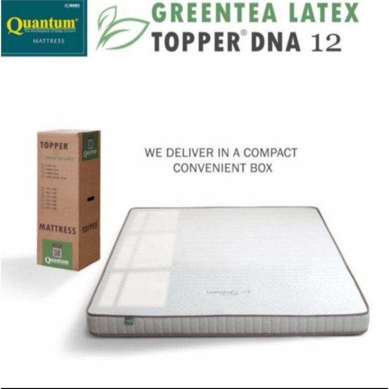 Quantum Topper Mattress Greentea Latex DNA 12cm - 160x200