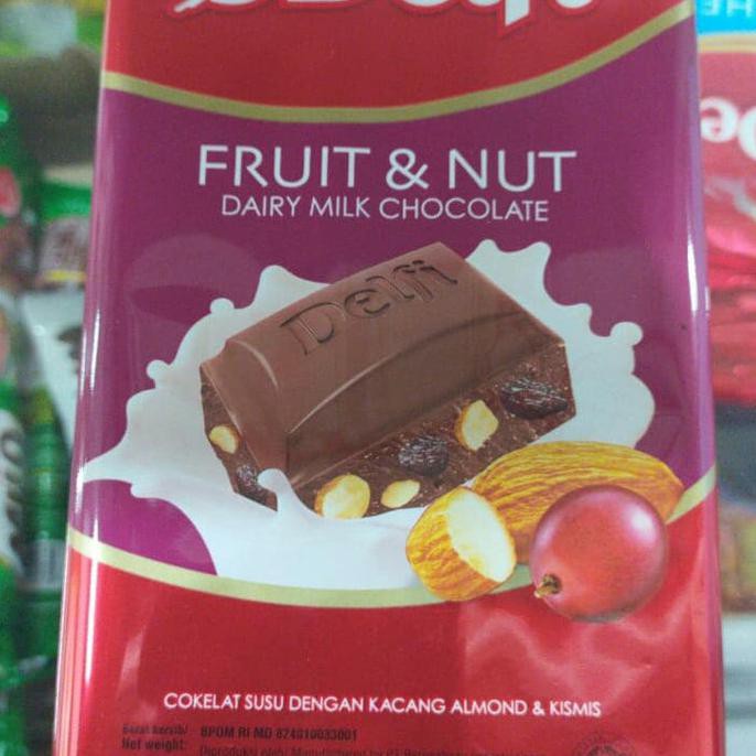 

Murah Coklat Delfi Fruit N Nut Dairy Milk