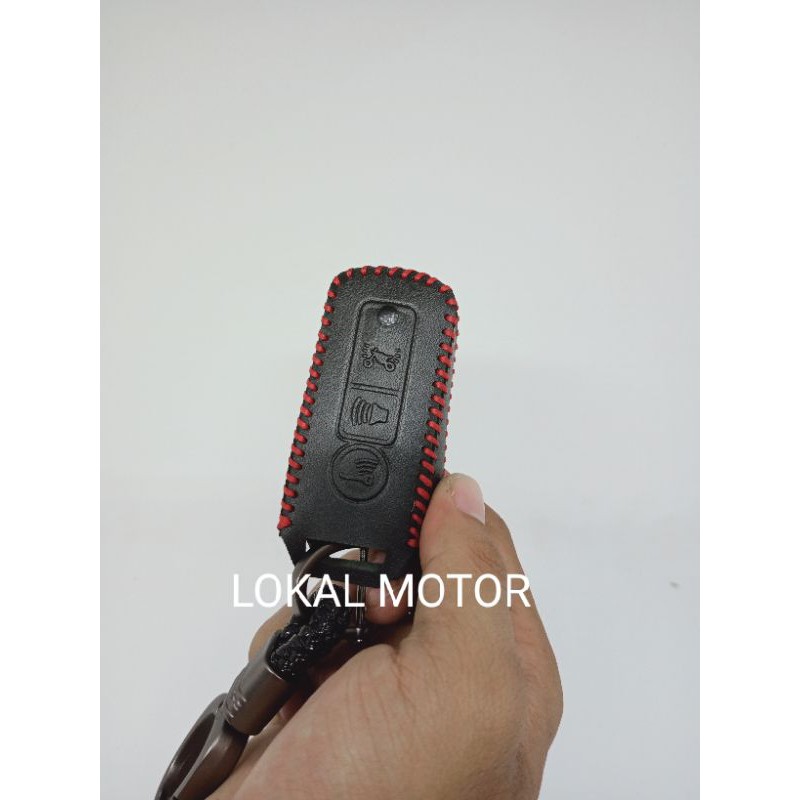 Gantungan kunci dan cover kulit remote keyless Honda PCX 150 ADV 150 FORZA