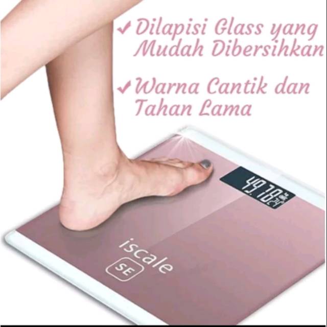ISCALE TIMBANGAN BADAN DIGITAL