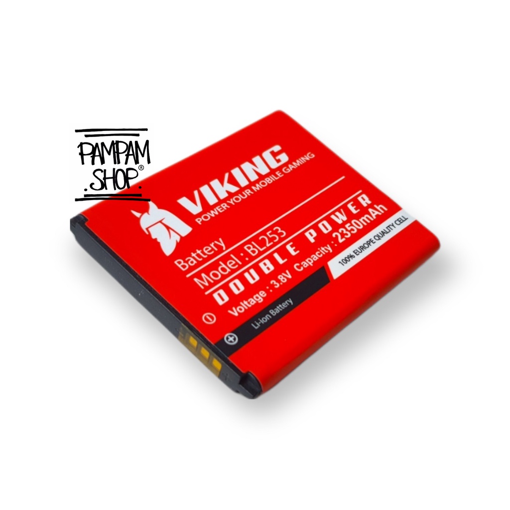 Baterai VIKING Double Power Original Lenovo BL253 A1000 A2010 A2580 A2860 Batre Batrai Battery Ori