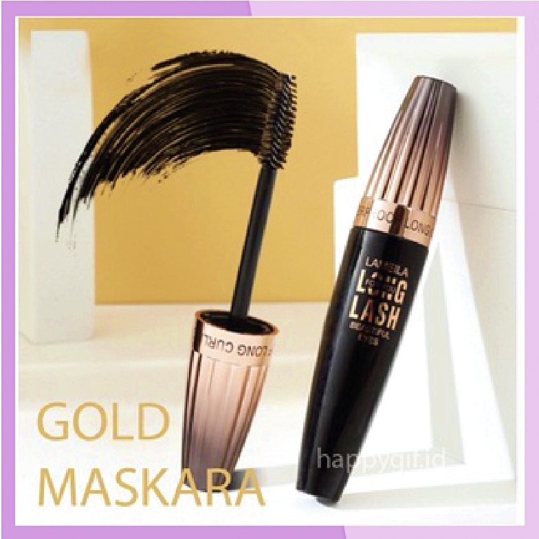 LAMEILA Slender Gold Maskara Long Lash Curling Mascara Waterproof LA051