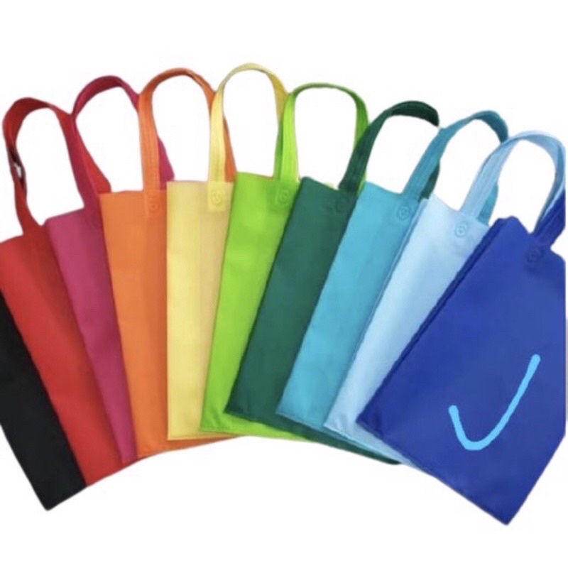 

TERMURAH ! Tas Kain Spunbond / Goodie Bag Tali Ukuran M = 30x40 cm Kantong Bingkisan Belanja
