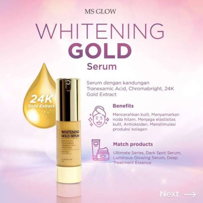 MS GLOW WHITENING GOLD SERUM | SERUM MS GLOW | GOLD SERUM MS GLOW