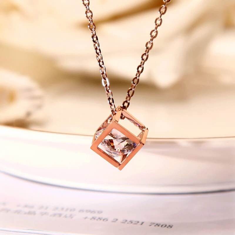 Kalung Alloy Anti Karat Crystal Berlian Murah Import Fashion  Model