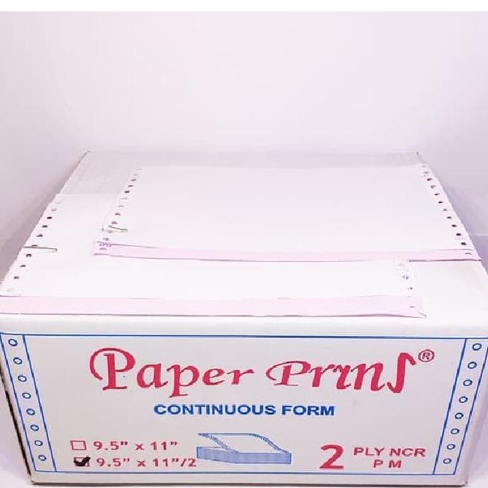 

CONTINUOUS FORM 9,5 X 11/2 2PLY PAPERPRYRNS (PRS - BAGI 2) Star Seller Termurah