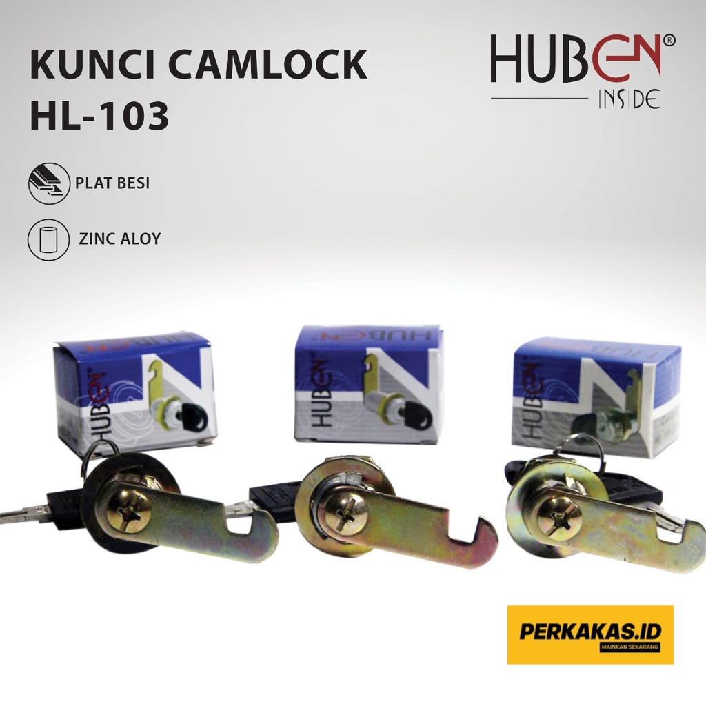 Kunci Laci Lemari Kait Alloy Camlock HL-103 HUBEN