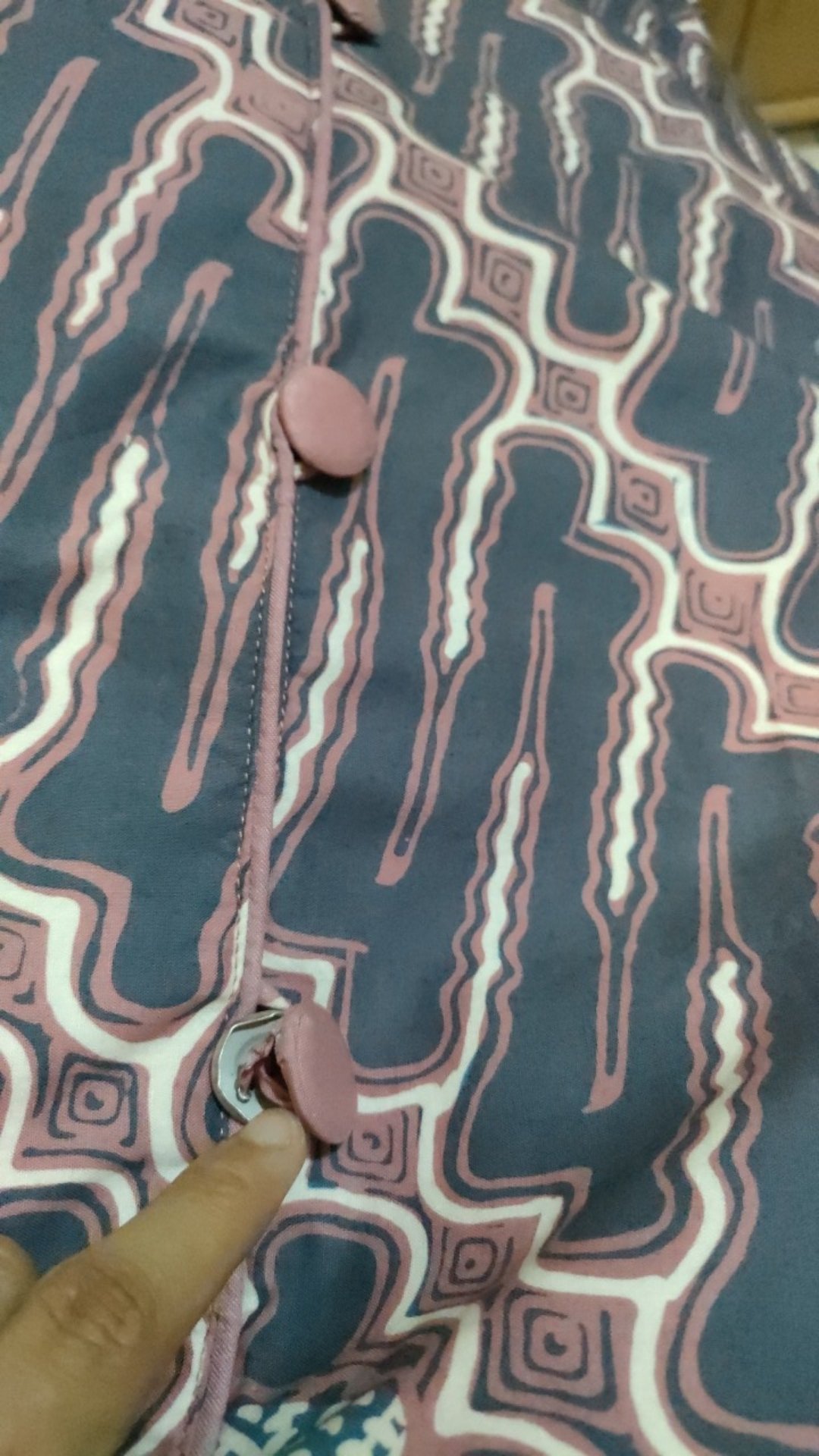 Tunik Sabrina Batik Cap Wanita Atasan Tunik Modern Lengan Panjang Baju Seragam Kantor Premium