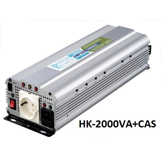 Power Inverter DC to AC Hachiko HK 2000 VA 12V + Cas Aki 10A Made in Taiwan