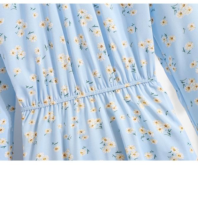 2022 New Fashion Biru Hijau Hitam Midi A-line Dress Merah Wanita Midi Dress Korea Lengan Panjang Mus