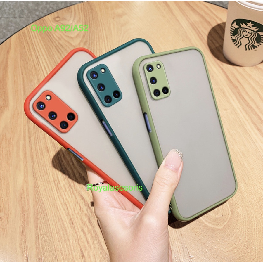 Oppo A92 / Oppo A52 Frosted camera case cover dove